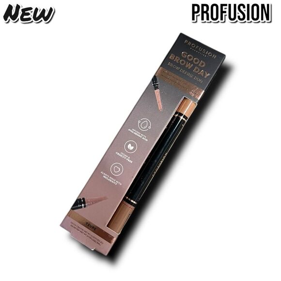 New NIB Profusion Good Brow Day Brow Define Duo – Taupe - Picture 4 of 8